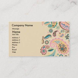 Tarjeta de visita de Paisley