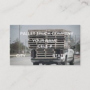 Tarjeta de visita de palets
