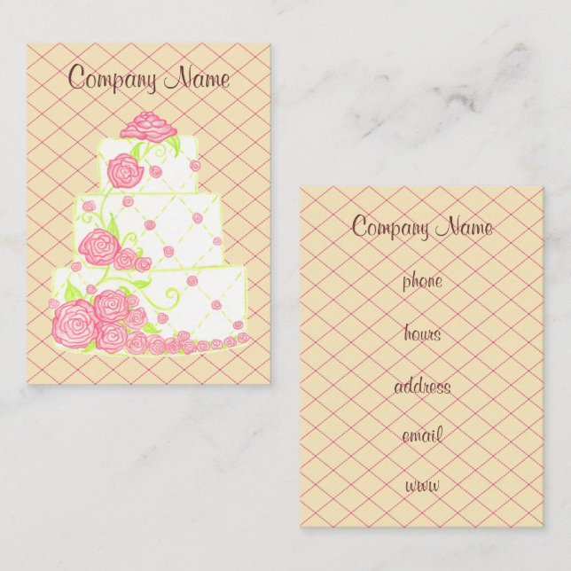 Tarjeta de visita de panadería (Anverso / Reverso)