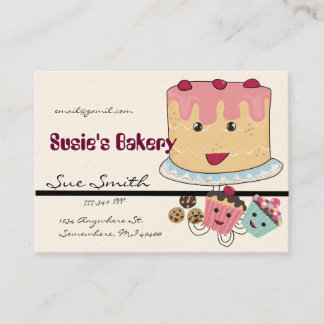 Tarjeta de visita de panadería -