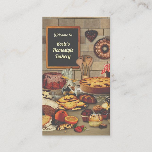 Tarjeta de visita de panadería (Anverso)