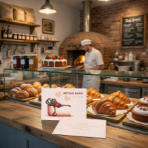 Tarjeta de visita de panadería artesanal personali
