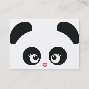 Tarjeta de visita de Panda® del amor