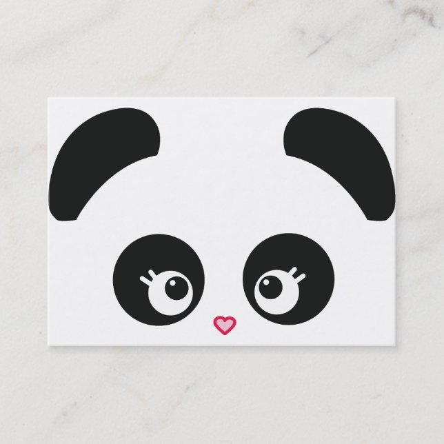 Tarjeta de visita de Panda® del amor (Anverso)