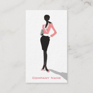 Tarjeta de visita de papel superior de la mujer de