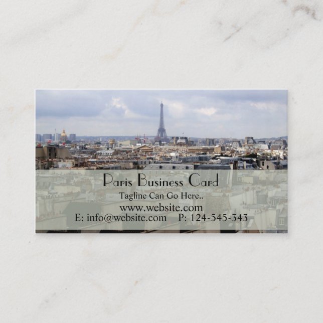 Tarjeta de visita de París (Anverso)