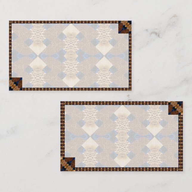 Tarjeta de visita de patrón sudoeste (Anverso / Reverso)