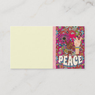 Tarjeta de visita de paz