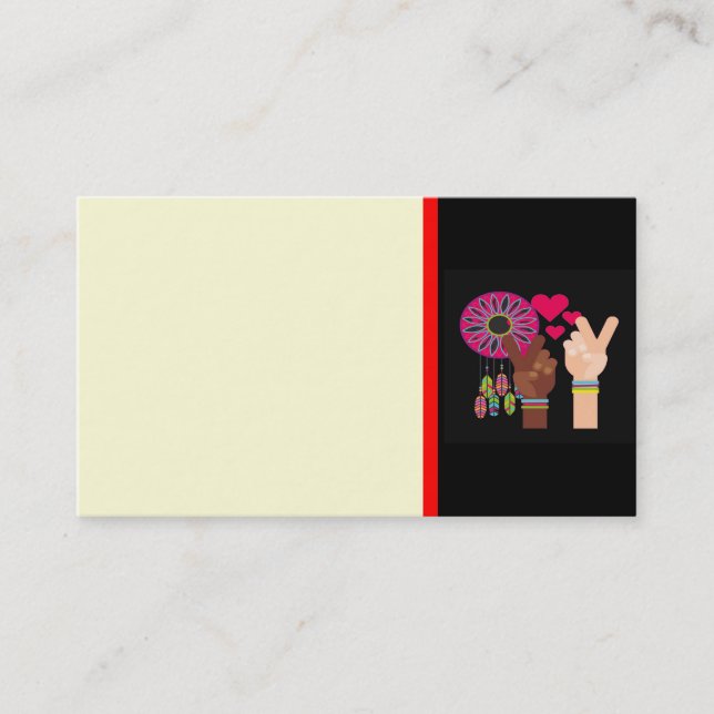 Tarjeta de visita de paz (Anverso)