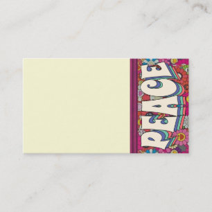 Tarjeta de visita de paz