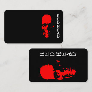 Tarjeta de visita de pelirroja