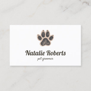 Tarjeta de visita de peluquería de mascotas