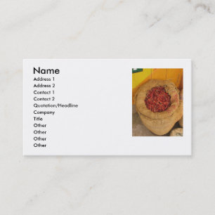 Tarjeta de visita de Peppers Chilenos Calientes