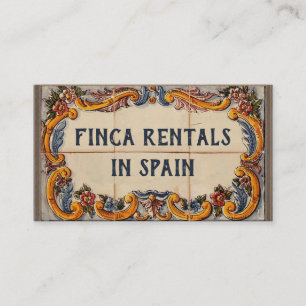 Tarjeta de visita de personalizable (estilo españo