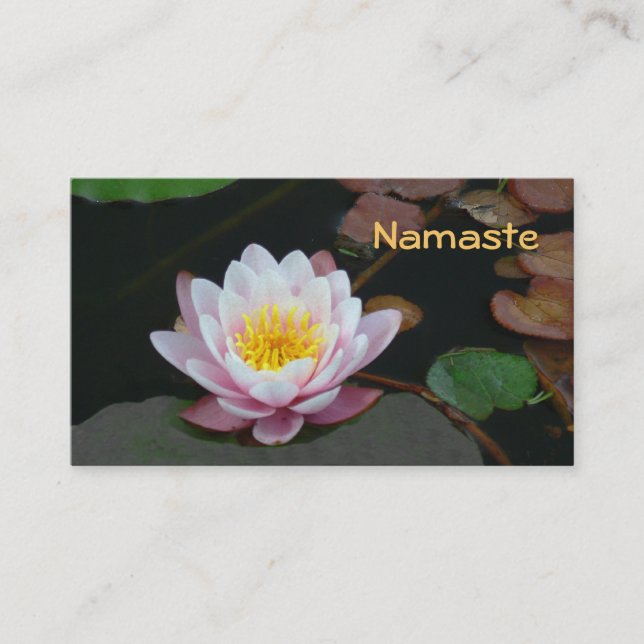 Tarjeta de visita de personalizable, Lotus Blossom (Anverso)