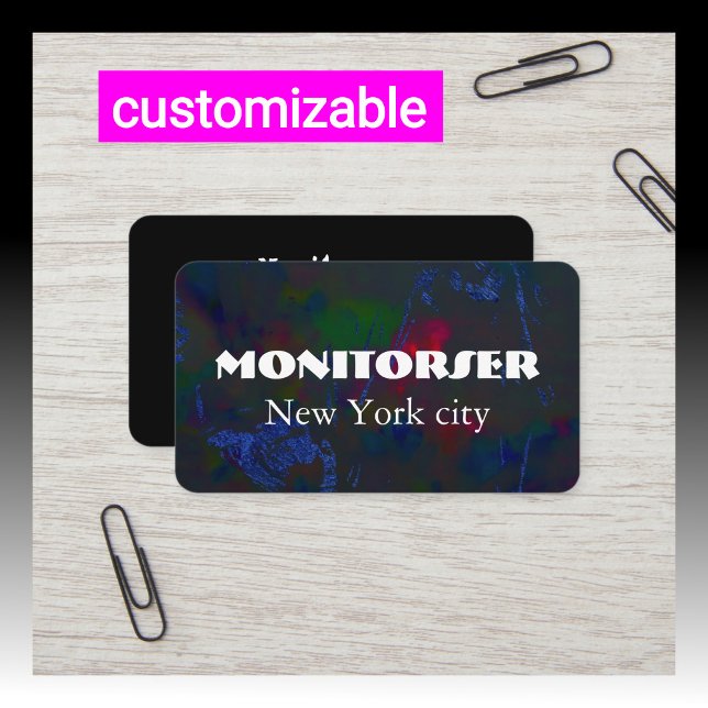 Tarjeta de visita de personalizable | Moderno (Subido por el creador)