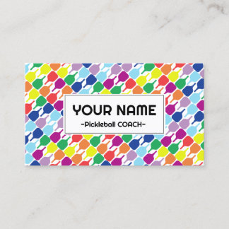 Tarjeta De Visita 💚 de personalizable ❤️ 💛 💙 palas diagonales de