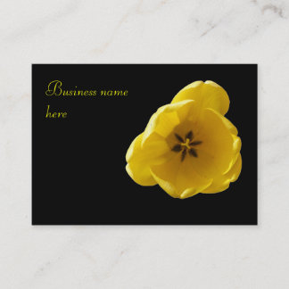 Tarjeta de visita de Personalizable tulipán amaril