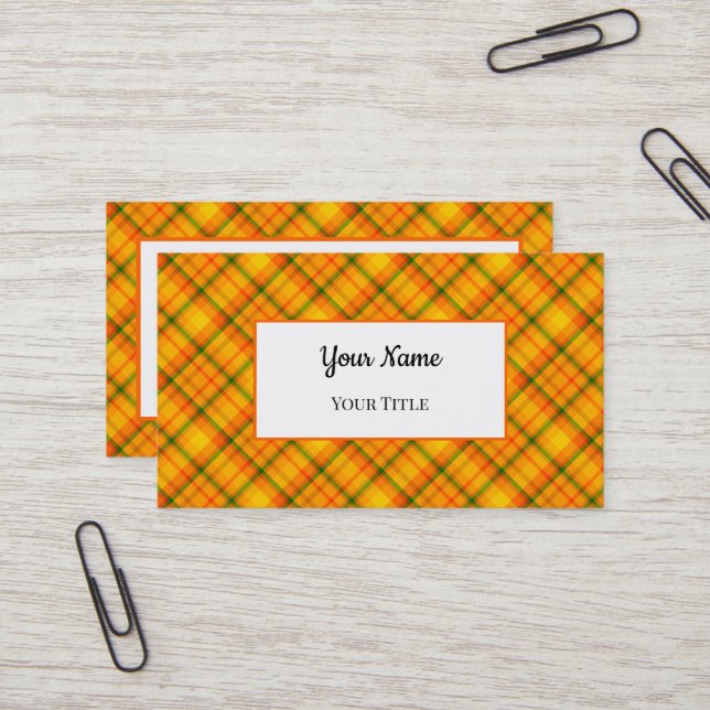 Tarjeta de visita de Personalizado de patrón dorad (Anverso/Reverso In Situ)