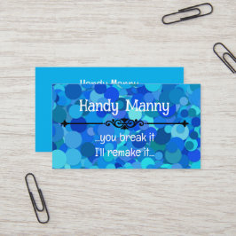 Tarjeta de visita de PERSONALIZADO de purpurina de