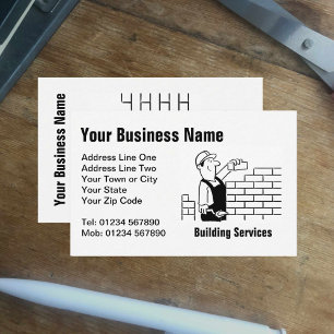 Tarjeta de visita de Personalizado de servicios de