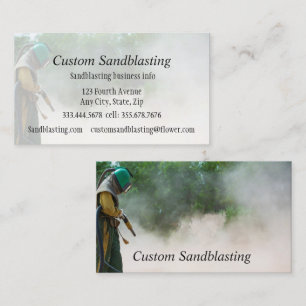 Tarjeta de visita de personalizado Sandblasting Bu