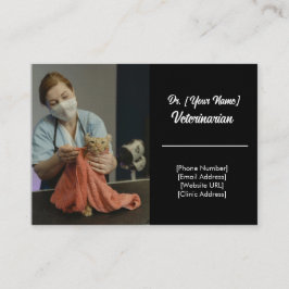 Tarjeta de visita de personalizado veterinario