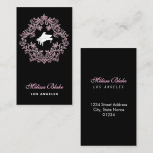 tarjeta de visita de piano blanco