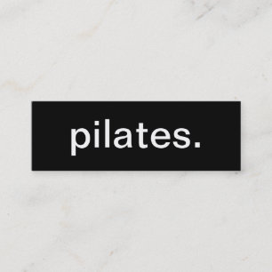 Tarjeta de visita de Pilates