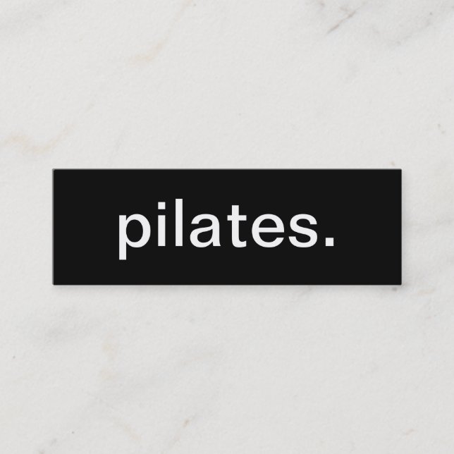 Tarjeta de visita de Pilates (Anverso)