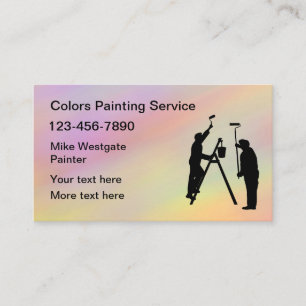 Tarjeta de visita de pintor de casas profesional