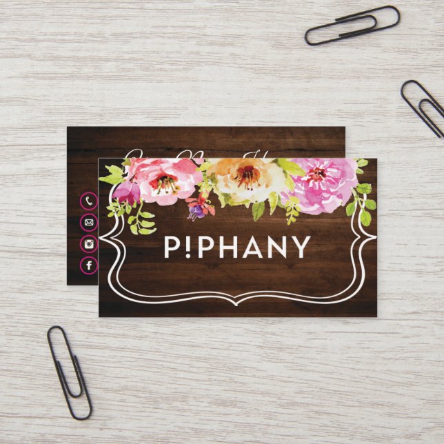 Tarjeta de visita de Piphany, personalizado su (Anverso/Reverso In Situ)
