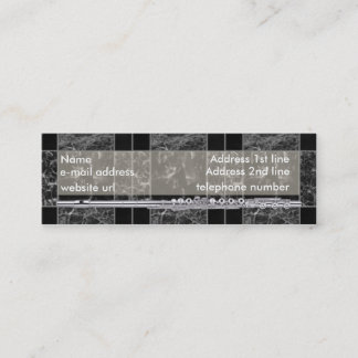 Tarjeta de visita de plata de la flauta