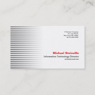 Tarjeta de visita de plata de la raya