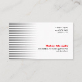 Tarjeta de visita de plata de la raya