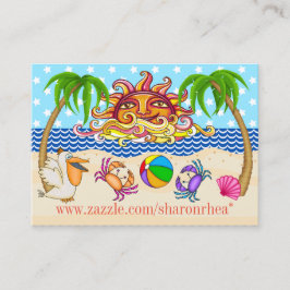 Tarjeta de visita de playa