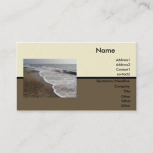 Tarjeta de visita de playa