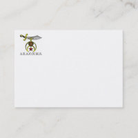 Tarjeta de visita de príncipe Pasillo de Shriner