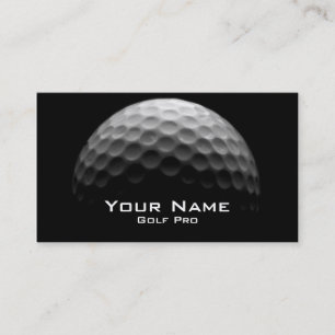 Tarjeta de visita de profesional de golf
