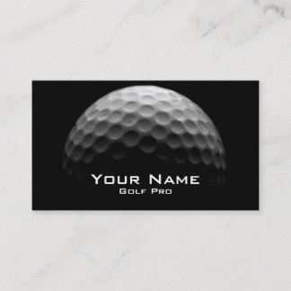 Tarjeta de visita de profesional de golf