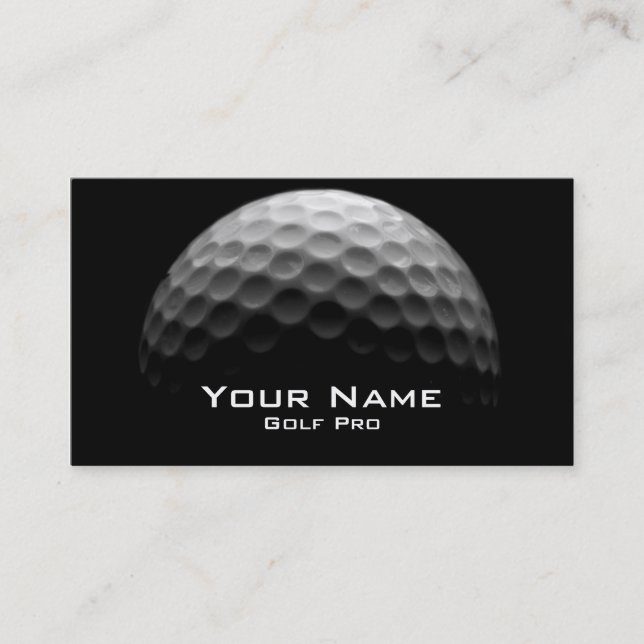 Tarjeta de visita de profesional de golf (Anverso)