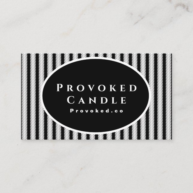 Tarjeta de visita de Provoked Candle V3 (Anverso)