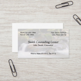 Tarjeta de visita de psicólogo consejero de salud 