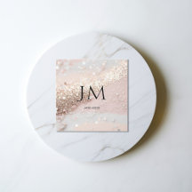 Tarjeta de visita de Purpurina moderna