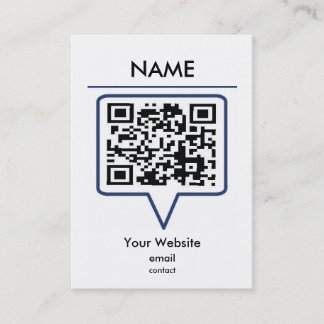 Tarjeta de visita de QR