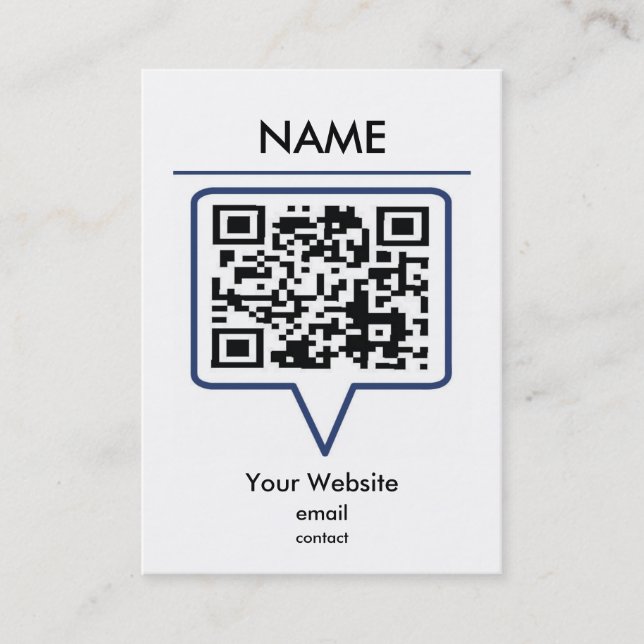 Tarjeta de visita de QR (Anverso)