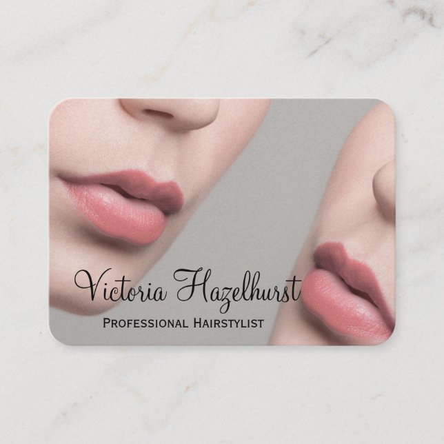 Tarjeta De Visita ¿De quién es el profesional de tu cabello? (Anverso)