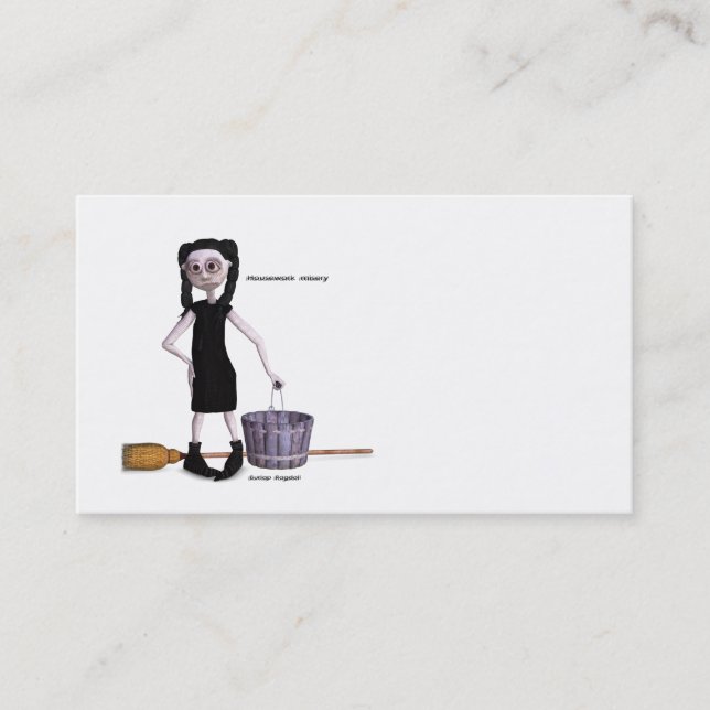 Tarjeta de visita de Ragdoll de la arpillera (Anverso)