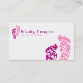 Tarjeta de visita de reflexología