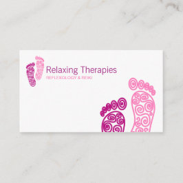 Tarjeta de visita de reflexología